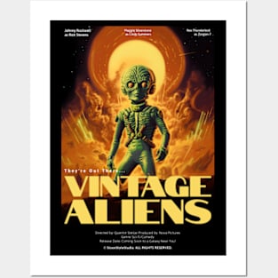 Vintage Aliens Posters and Art